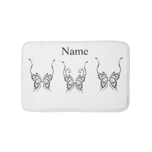 Tapis De Bain Tatouage papillon stylisé Thunder_Cove