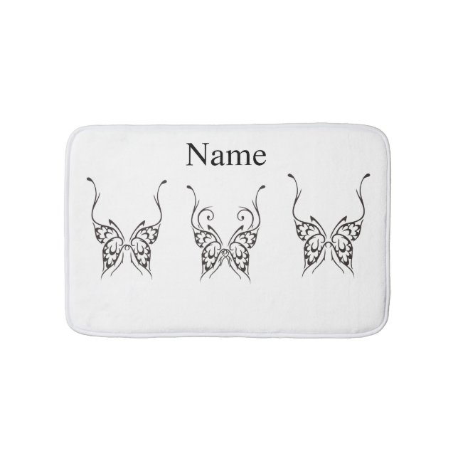Tapis De Bain Tatouage papillon stylisé Thunder_Cove (Devant)