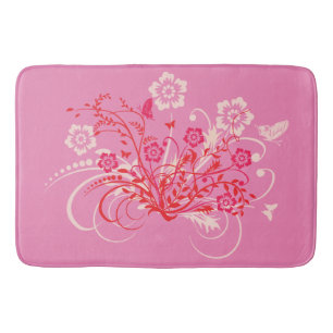 Tapis De Bain Tattoo of Flowers