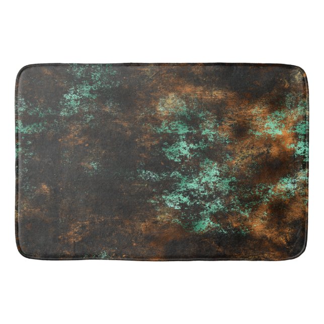 Tapis De Bain Teal Cooper Patina Métallisé (Devant)