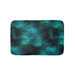 Tapis De Bain Teal galaxy Series Design 1