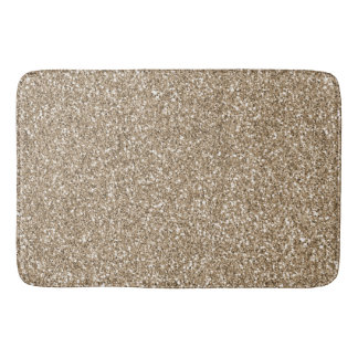 Tapis De Bain Teddy Bear Brown Gold Parties scintillant     