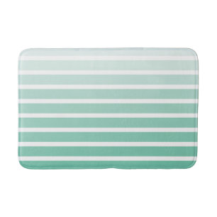 Tapis De Bain Teintes de rayures vertes en mousse de mer