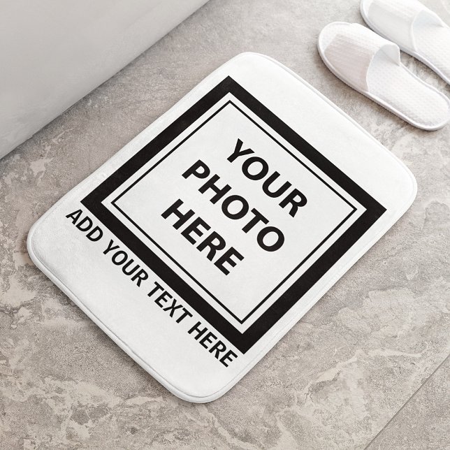 Tapis De Bain Télécharger une image une photo & ajouter du texte (Créateur téléchargé)