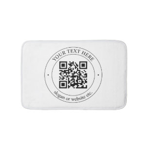 Tapis De Bain Téléchargez votre propre code QR et votre texte pe