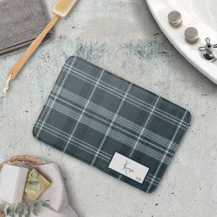 Tapis De Bain Tempête Plaid moderne Gris Bain Mat