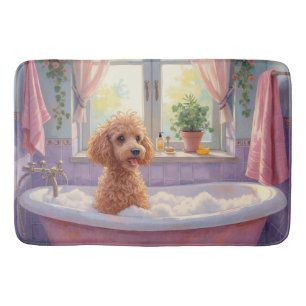 Tapis De Bain Temps de bain du Caniche Élégant Décor de salle de