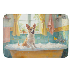 Tapis De Bain Temps de bain du Jack Russell Terrier Salle de bai
