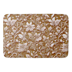 Tapis De Bain Terracotta Burnt Orange Boho botanique moderne