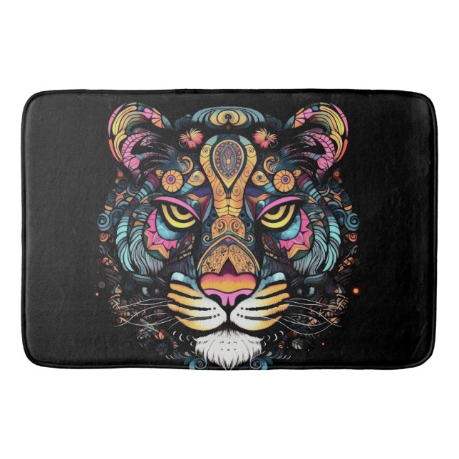 Tapis De Bain Tête de tigre  (Devant)