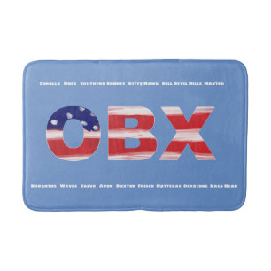 Tapis De Bain Texte et villes de l'indicateur OBX
