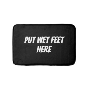 Tapis De Bain texte personnalisé drôle 