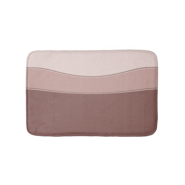 Tapis De Bain Texture beige dynamique géométrique abstraite (Devant)