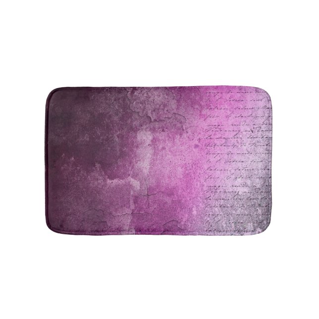 Tapis De Bain texture crackée rose ombre (Devant)