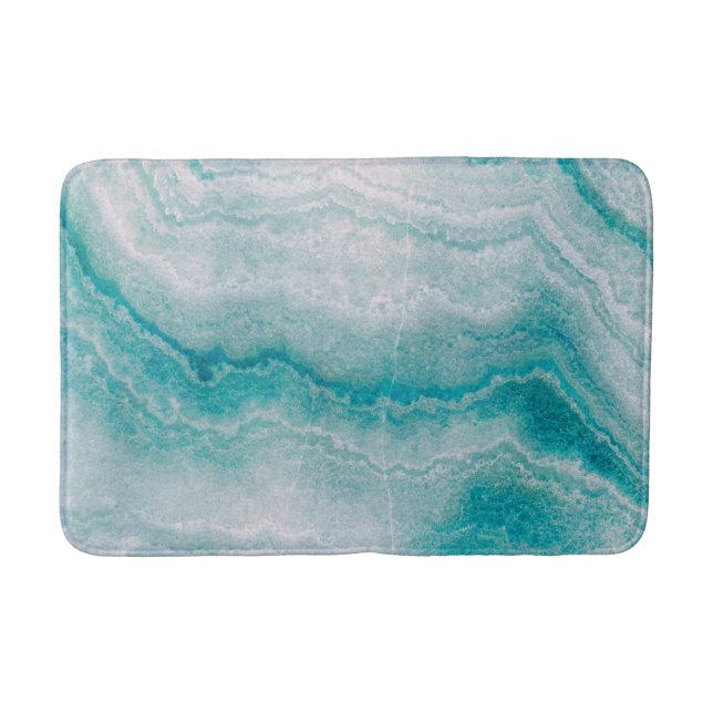Tapis De Bain Texture de marbre vert de mer (Devant)