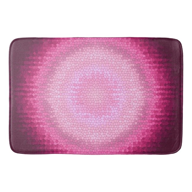 Tapis De Bain Texture de rose de vitrage d'Abctract (Devant)