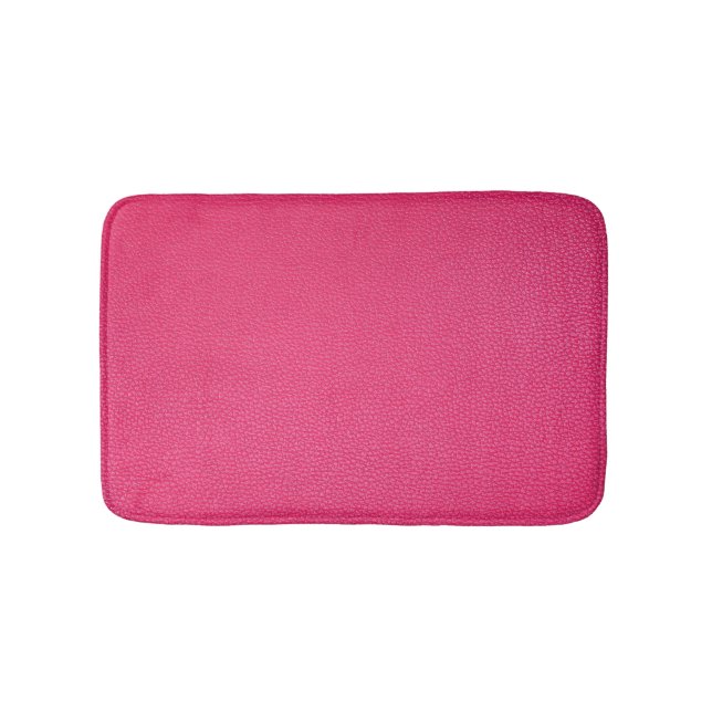 Tapis De Bain Texture De Tissu Rose De Luxe. (Devant)