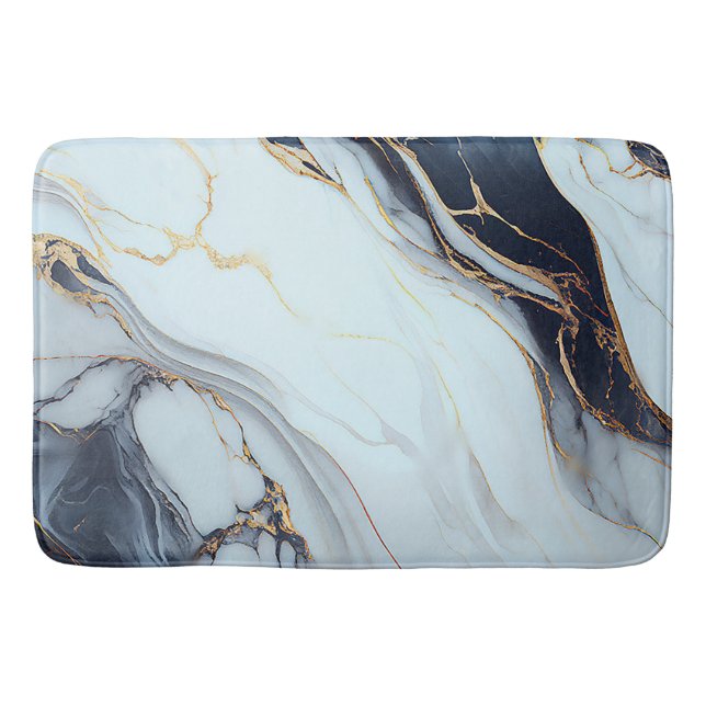 Tapis De Bain Texture élégante en marbre (Devant)