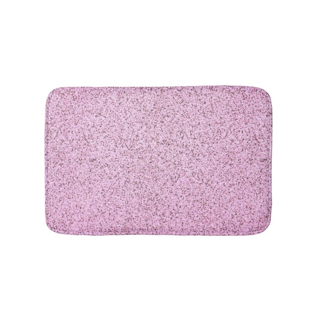 Tapis De Bain Texture en béton rose pastel (Devant)