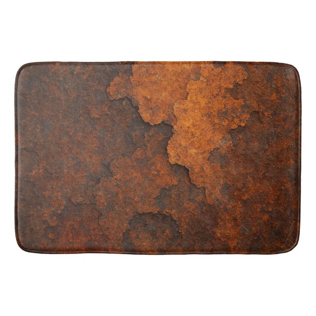 Tapis De Bain Texture rouille Grunge Arrière - plan Design métal (Devant)