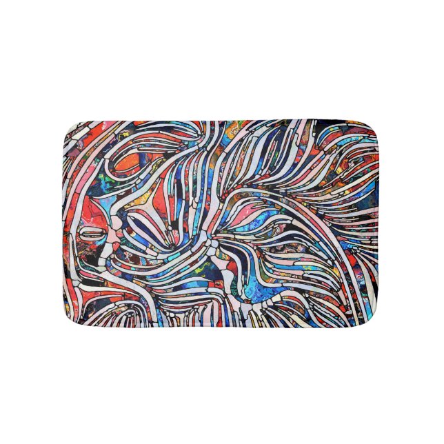 Tapis De Bain Textures brisées : Unité de verre tendue (Devant)