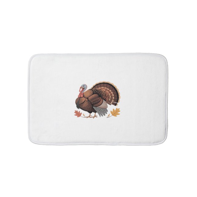 Tapis De Bain Thanksgiving Turquie - Automne Vacances Classique  (Devant)