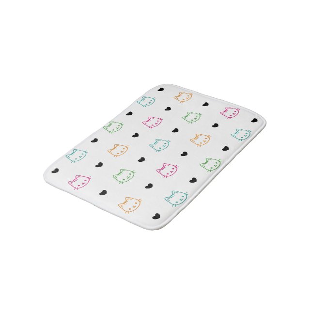 Tapis De Bain Thème de chat mignon (Angle)