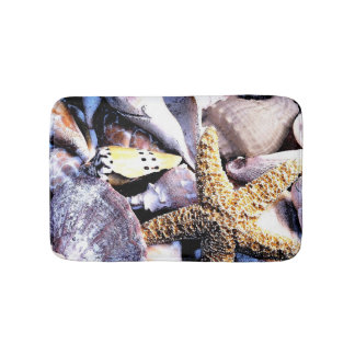 Tapis De Bain Thème des coquillages de plage