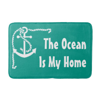 Tapis De Bain Thème nautique de la plage