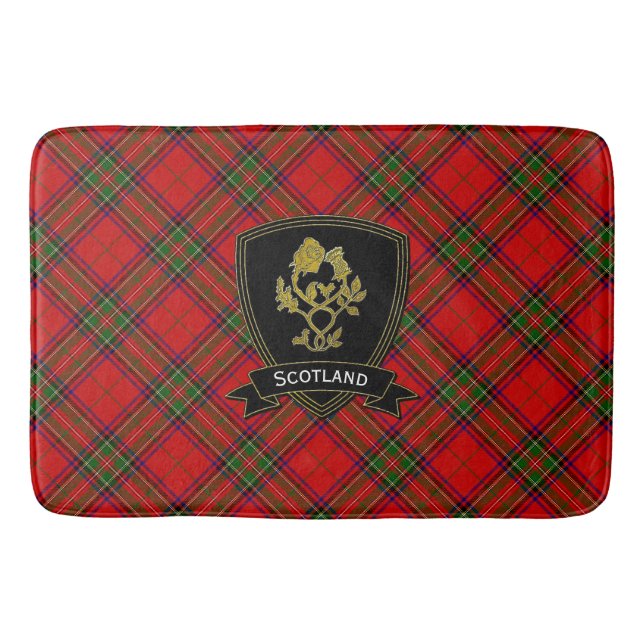 Tapis De Bain Thistle Tartan, Rose écossais (Devant)