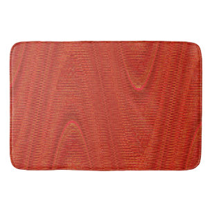 Tapis De Bain Threads tissés, Tangerine Orange-Grand Mat