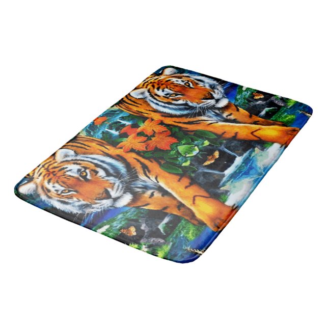 Tapis De Bain Tigre Animal Bengale (Angle)