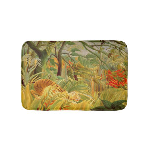 Tapis De Bain Tigre dans une tempête tropicale 1891