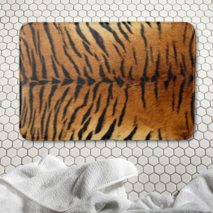 Tapis De Bain Tigre de fourrure d'animal de la jungle tribale Im
