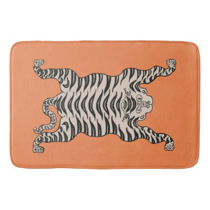 Tapis De Bain tigre orange