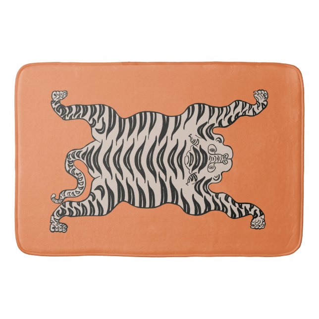 Tapis De Bain tigre orange (Devant)