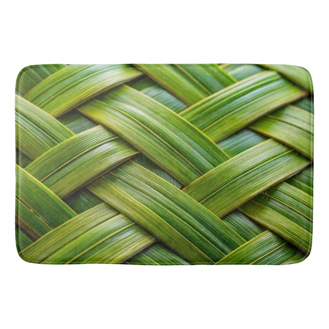 Tapis De Bain Tissu de bambou vert frais (Devant)