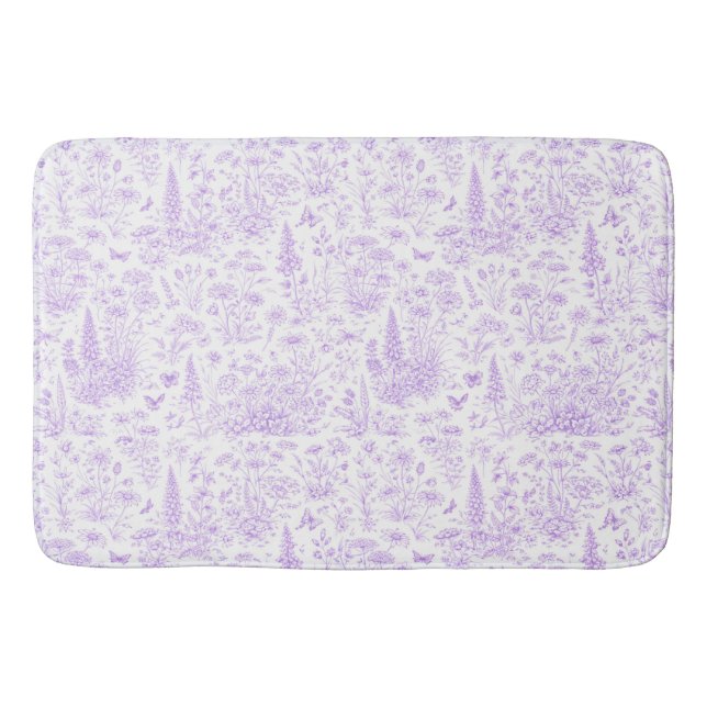 Tapis De Bain Toile de lavande (Devant)