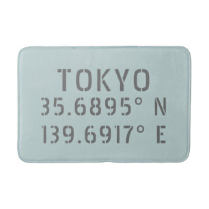 Tapis De Bain Tokyo Latitude Longitude