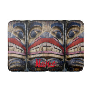 Tapis De Bain Tonnerre à visage totem
