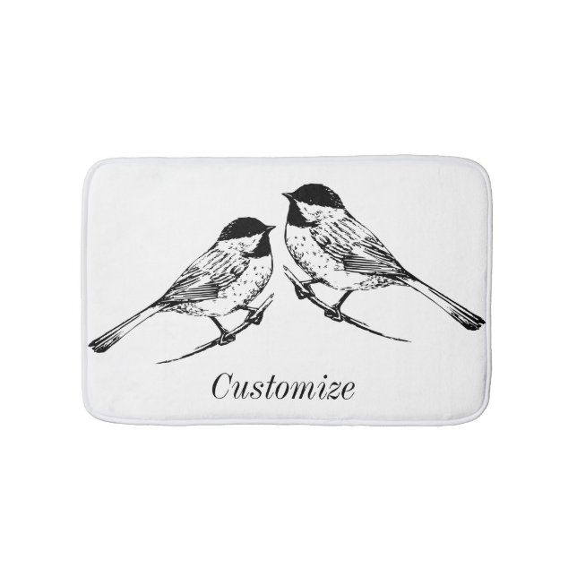 Tapis De Bain Tonnerre de chickadee à calotte noire (Devant)
