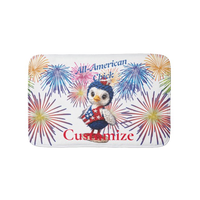 Tapis De Bain Tonnerre de poussin américain (Devant)