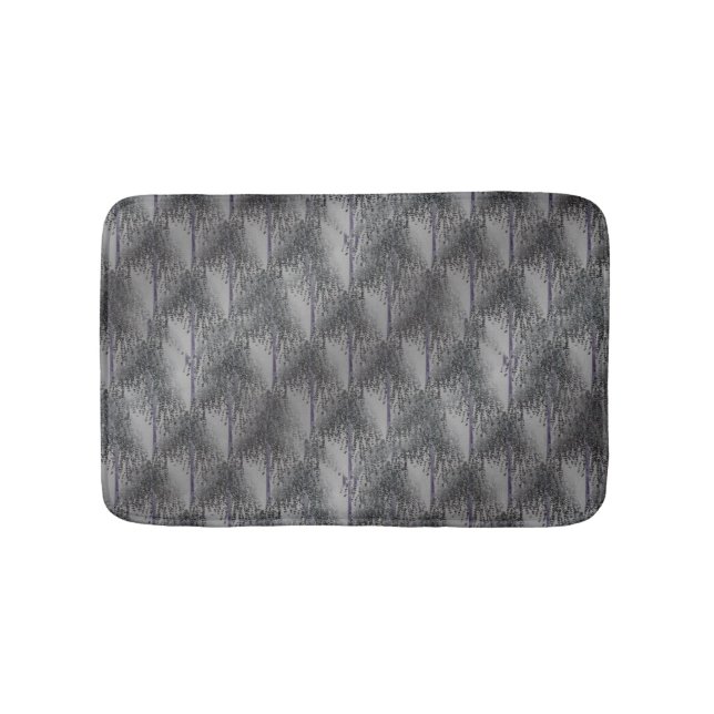Tapis De Bain Tons Muet De Gris Floral Motif Nature (Devant)