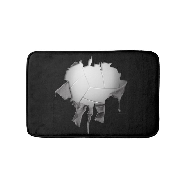 Tapis De Bain Torn Volley Black Bath Mat (Devant)