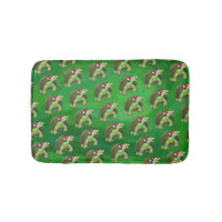 Tortue à Santa Chapeau sur Vert