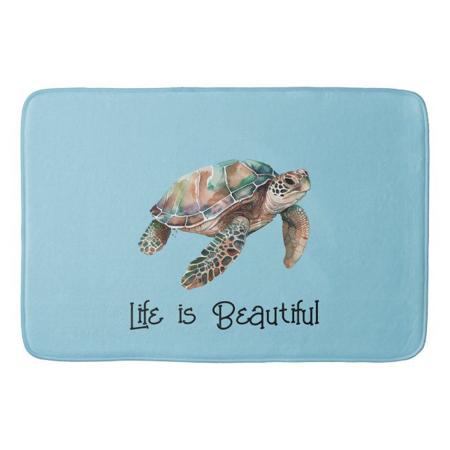 Tapis De Bain Tortue de mer Gold Dream (Devant)
