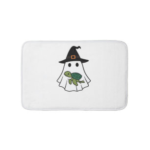 Tapis De Bain Tortue de mer Halloween Fantôme Sorcière Chapeau A