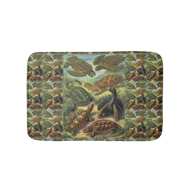 Tapis De Bain Tortues anciennes et tortues de mer par Ernst Haec (Devant)