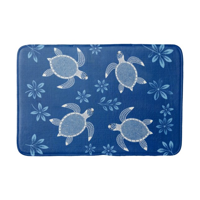 Tapis De Bain Tortues du Lagon Bleu (Devant)