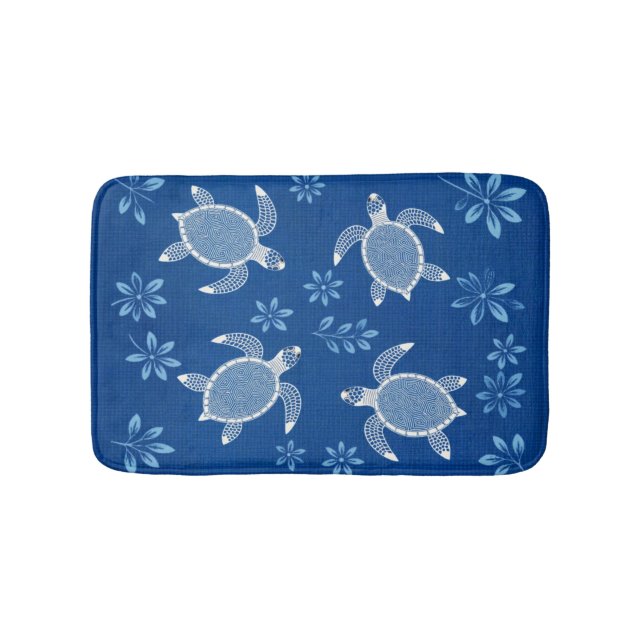 Tapis De Bain Tortues du Lagon Bleu (Devant)